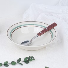 Kanesuzu 日常沙拉義大利麵圓形碗 2號, 薄荷綠, 1個