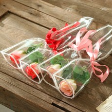 Scent Basket 線條香皂花單支花束 2款 x 2入組, 水彩紅色氛圍, 1套