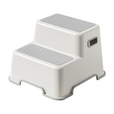 兩階浴室矮凳, 淺灰色