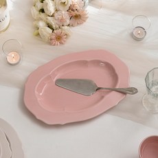 쓰임 로웰 센터피스 접시, 라이트핑크, 1개
