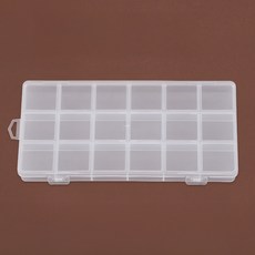 아트조이 칸칸이 소품정리 다용도 화장대 미니 수납박스 18칸, 투명, 1개
