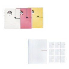 ECO Chungwoon 春季報告PP文件夾 A4 3入+多色透明抽桿文件夾 A4 10入, 隨機發送（彈簧報告夾），透明（圓形文件）+隨機發送（彩片）, 1套