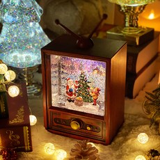 模擬復古紅色電視音樂盒, 模擬電視聖誕老人