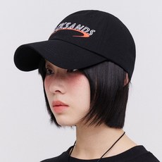 블랙샌즈 스포티 시그니처 자수 볼캡
