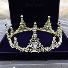 LUNA GLAM 自助婚禮 Mining Persi 皇冠 H029, 1個, 金白色