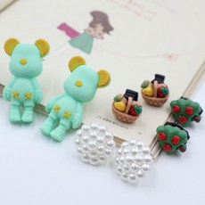 Bidangil 肉桂熊鞋帶裝飾8件組