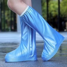 레인부츠 라이딩 신발 방수커버 3XL, 블루, 1개