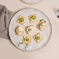 올리브 로망스 빈티지 엔틱 플랫접시, 혼합색상, 1개