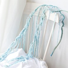 Sonio 永生花柔軟長柳枝花束, 09 湖水藍