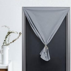 하이어데코 무타공 암막 접착식 벨크로 손쉽게 붙이는 커튼