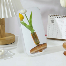 Nanli Sisters 迷你可折疊便攜式手拿鏡 15 x 10 cm, 透明