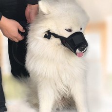 요기쏘 강아지 메쉬 입마개 XL, 1개, 블랙