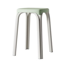 비올레따젬마 컬러풀 플라스틱 보조 스툴 29 x 33 x 48 cm, 그린, 1개