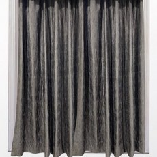 J&N 亞裔遮陽拉摺窗簾, 黑金色