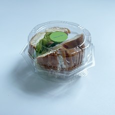 八角漢堡一次性盒子+貼紙 淺綠色組, 盒子 + 貼紙, 20套