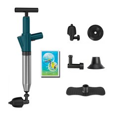 Miniple第5代一體鋼超強空氣穿刺+排水清潔劑深綠色, 深綠色