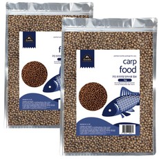 구딘 잉어사료, 1kg, 2개