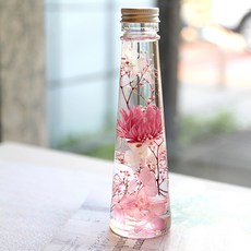 THE VOM 浮游花永生花氣氛燈, 粉紅色雛菊 粉紅色滿天星