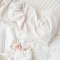 유트러스 유아용 모달 밍크 차렵이불, 아이보리