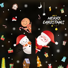 언헤브 크리스마스 벽 인테리어 스티커, 11 웰컴