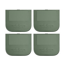 Monaco Olive Clear Check 衛生馬桶把手 綠色, 4個