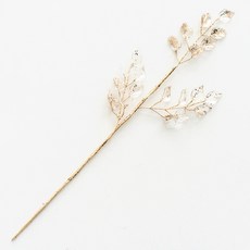 Homeflow聖誕室內裝飾人造葉花環, 金色, 1個