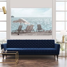 Baek & Art 海洋風景帆布裝飾畫框, 01 雛菊海灘