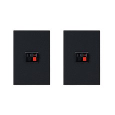 TILINS 喇叭插孔1孔插座 深黑色, 2個