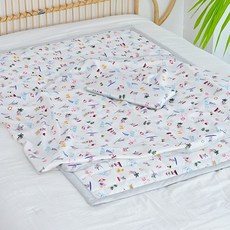 아띠블랑 신생아용 인견 침구 베개 + 블랭킷 + 패드 세트, 코알라비치