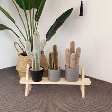 STONITURE 實木花盆架, 單一顏色, 1層