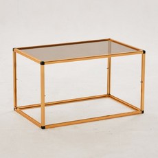마리 에델린B 브론즈 유리 큐브 800 테이블, 골드