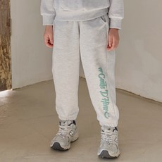 Uravi 兒童款 Hash 束口棉質刷毛束帶褲