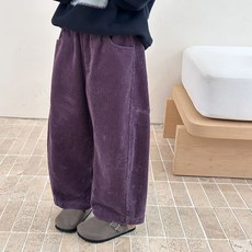 Starbean 兒童寬鬆休閒燈芯絨鬆緊褲