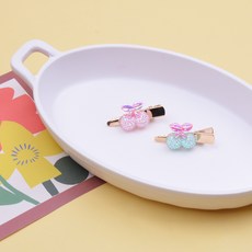 HAIRBOW 女孩迷你貝貝櫻桃髮夾
