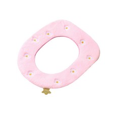 Ants Daisy Dream 一體式把手可拆卸馬桶坐墊, 粉紅色, 1個