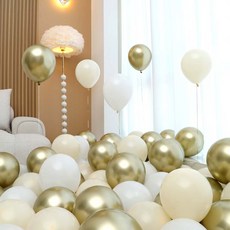 P&B UNITY 金色氣球 50入組, 08 海灘金 3色混搭, 1套