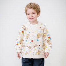 mollimelli 童款派對小熊開襟衫