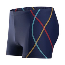 ATEAM 男士撞色縫線泳褲