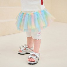 milkmile 女童款蝴蝶結兔子極光莎莎莎五分褲裙