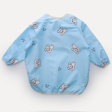 IAMBEBE 嬰幼兒長袖自主進食副食品防水圍兜餐墊