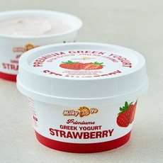 밀키요 프리미엄 그릭요거트 스트로베리, 100g, 1개