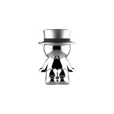 DC NET WORK 車用磁吸式手機支架 邊緣型, 銀色, 1個