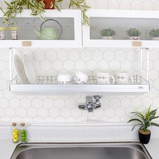 ENNEE 不鏽鋼水槽掛式餐具晾乾架, 銀色