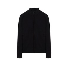 Maestro男款單色羊毛拉鍊開襟衫 MASW1D302