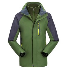 Leon男款分離式高領波拉尼內襯防水防風戶外夾克 JY271