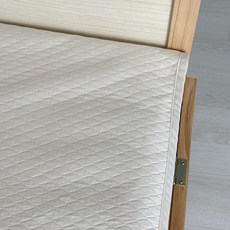 MISO NATURE 嬰幼兒用純棉防水墊, 象牙白 + 白色, 1個