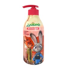 Wineach 動物方城市2合1洗髮沐浴乳, 1瓶, 500ml