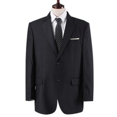 傑傑男裝 男士霧面雙釦大尺碼西裝外套 BSG02