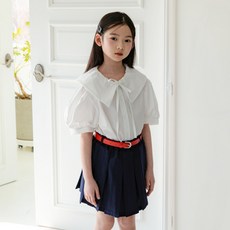 SM2 女童夏季大翻領襯衫