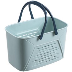 Footro Lab塑膠托特排水沐浴籃, 藍色